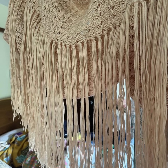 Anthropologie AFRM fringe Cocoon Sweater Xs/s - Picture 6 of 10